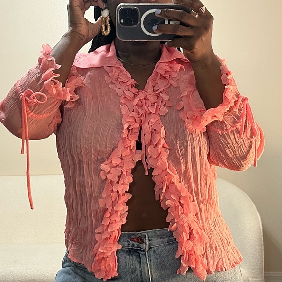 Vintage button up top - Picture 3 of 6